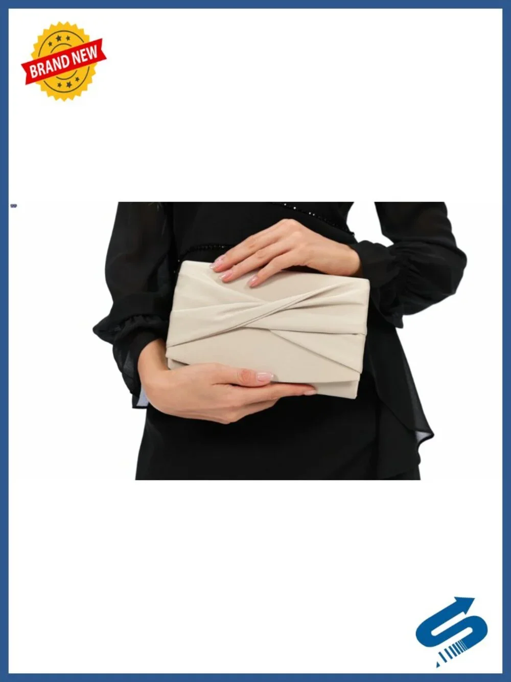 Satin Evening Clutch Purse Formal Wedding Party Bag